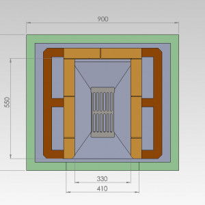 Semineu Modular Mats schita si dimensiuni