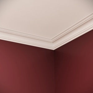 Set colt interior pentru cornisa decorativa C8 Manavi cu 2 piese predebitate la 45 grade