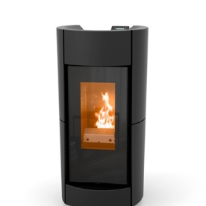 Soba pe peleti Chic Idra 14 Thermorossi 13,7 kW negru
