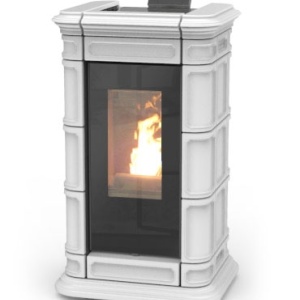Soba pe peleti Saint Moritz Idra 14 Thermorossi 13,7 kW alb
