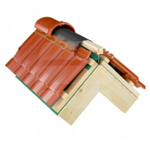 Tytan Tape Geo - Banda Ventilare Coama Aluminiu Geotextil 310 mm x 5 ml