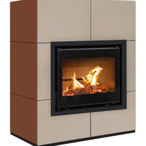 Wide - Soba pe lemne cu acumulare, din maiolica - 8,4 kW WD 002