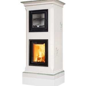 Bistrot - Soba pe lemne cu acumulare si cuptor, din maiolica - 8,6 kW BS 010