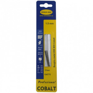 set 3 burghie metal HSS M35 cobalt