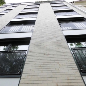 Caramida Aparenta Marseille, alb perlat, NF (240x71x14 mm) fatada cladire