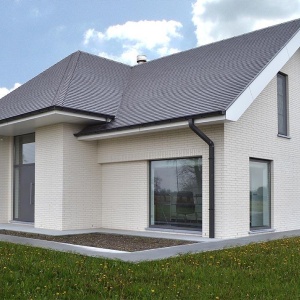 Caramida Aparenta Oslo, alb perlat, NF (240x71x14 mm) casa