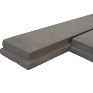Caramida decorativa ciment fatada Long Smooth Graphite G01 finisaj neted