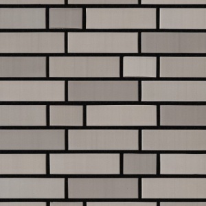 Caramida Klinker Faro, gri multicolor, neteda, NF rost negru