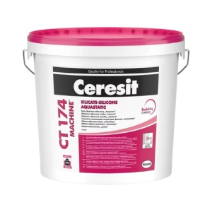 Ceresit CT 174 BIS - Tencuiala decorativa siliconica-silicata cu aspect de praf de piatra cu aplicare mecanizata