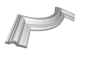 Chenar decorativ din poliuretan B17-1 - 20.5x20.5x1.7 cm produs