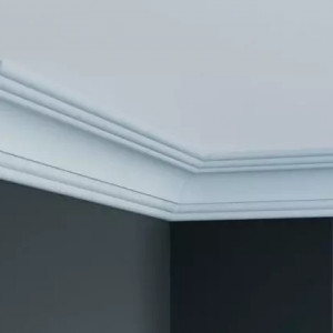 Cornisa decorativa Manavi P801 din poliuretan 7.4x7.4x200 cm
