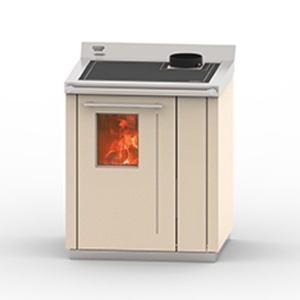 Cuptor soba pe lemne Thermorossi BOSKY 30 Square EVO5 12,5 kW bej