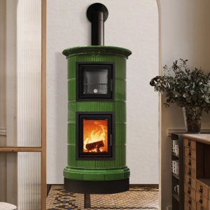 Gala - Soba pe lemne cu acumulare si cuptor, din maiolica - 8,6 kW