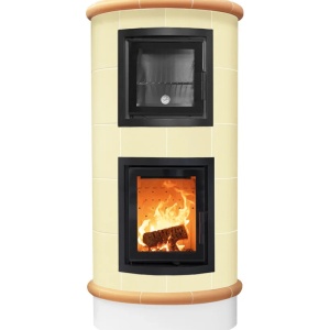 Gourmet - Soba pe lemne cu acumulare si cuptor, din maiolica - 8,6 kW GR 011