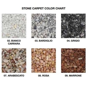 Sistem Stone Carpet cu pietre naturale colorate ISOMAT