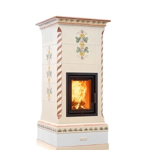 Madame - Soba pe lemne cu acumulare, din maiolica - 8,3 kW MM 010