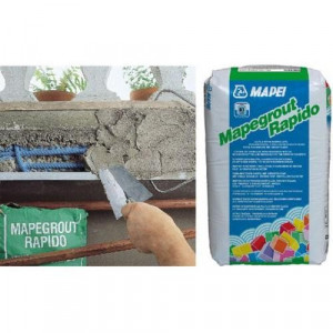 Mapegrout Rapido - Mortar cu Priza si Intarire Rapida pentru Repararea Betonului 25 kg