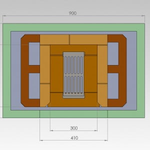 Semineu Modular Tanel schita dimeniuni