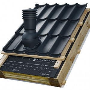 Set coloana aerisire sanitara Evotek W