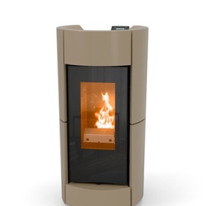 Soba pe peleti Chic Idra 14 Thermorossi 13,7 kW turtledove