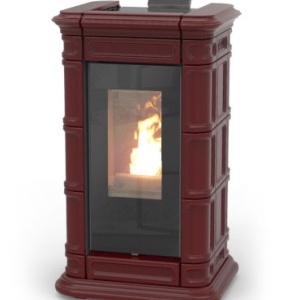 Soba pe peleti Saint Moritz Idra 14 Thermorossi 13,7 kW bordeaux