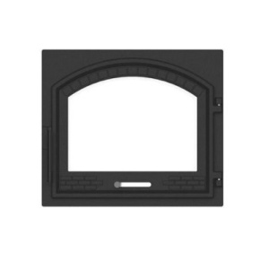 Usa Soba cu geam, din fonta Zamkova XL cu sticla termorezistenta si regulator de aer 490 x 420 mm