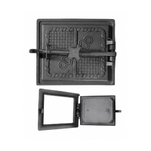 Usa soba Polska P-3V cu deflector din fonta 365x330 mm