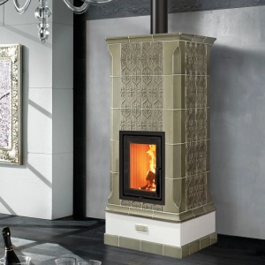 Vega - Soba pe lemne cu acumulare, din maiolica - 8,3 kW