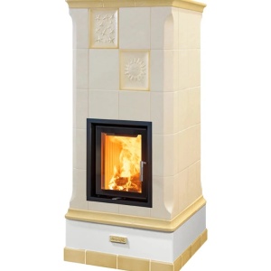 Vega - Soba pe lemne cu acumulare, din maiolica - 8,3 kW VG 008