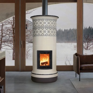 Alpina 6 Levels - Soba pe lemne cu acumulare, din maiolica - 8,3 kW