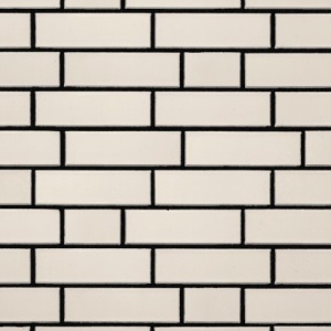 Caramida Aparenta Oslo, alb perlat, NF (240x71x14 mm) rost negru