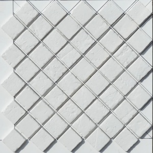 Caramida decorativa mozaic, White, 60x60 mm