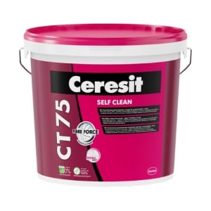 Ceresit CT 75 - Tencuiala decorativa siliconica cu aspect de praf de scoarta de copac
