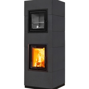 Cook - Soba pe lemne cu acumulare si cuptor, din maiolica - 8,6 kW CK 012