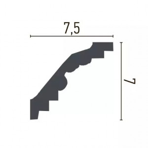 Cornisa decorativa Manavi C773F din poliuretan flexibil 7x7.5x200 cm