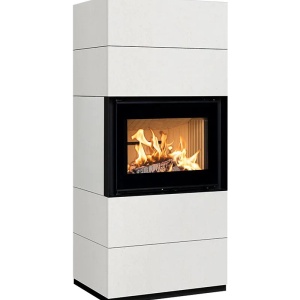 Front - Soba pe lemne cu acumulare, din maiolica - 8,5 kW FR 003
