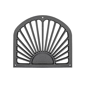 Grila ventilatie din fonta, model semicerc, neagra, 210x238 mm