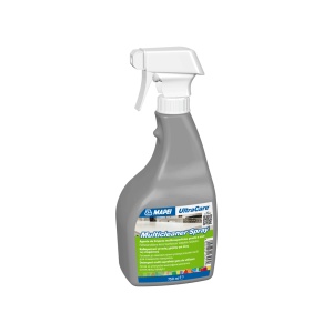 Mapei UltraCare Multicleaner Spray - Solutie profesionala gata de utilizare pentru sticla, oglinzi, gresie, ceramica si piatra naturala, 750 ml