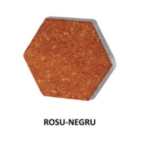 Pavaj Favo Rosu-Negru 20x17,32x6 cm