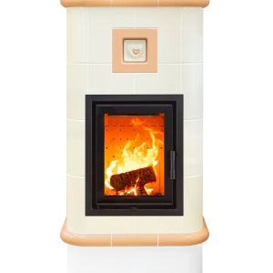 Quadra 4 Levels - Soba pe lemne cu acumulare, din maiolica - 8,2 kW QD 090