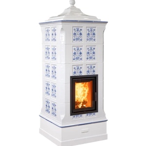 Regina - Soba pe lemne cu acumulare, din maiolica - 8,2 kW RG 007