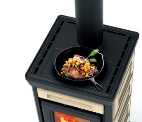 Soba pe lemne Thermorossi Sofia Evo Easy 8,3 kW incalzire mancare