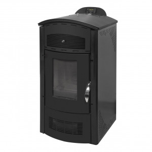 Soba pe peleti Amanda plus 32 L, negru