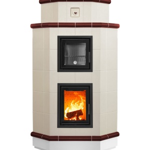 Souffle - Soba pe lemne cu acumulare si cuptor, din maiolica - 8,6 kW 001