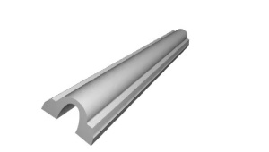 Brau decorativ Manavi din polimer rigid B22 - 2.9x1.6x200 cm produs