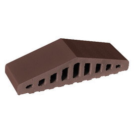 Capac gard caramida klinker Brunis 310x100x75 mm