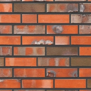 Caramida Aparenta Dublin, rosu portocaliu maro multicolor, NF (240x71x14 mm) rost antracit