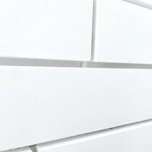Caramida decorativa fatada Long Smooth, White, 540x54x20 mm