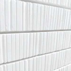 Caramida decorativa fatada Long Vertical, White, 360x54x20 mm