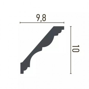 Cornisa decorativa Manavi P802 din poliuretan 10x9.8x200 cm